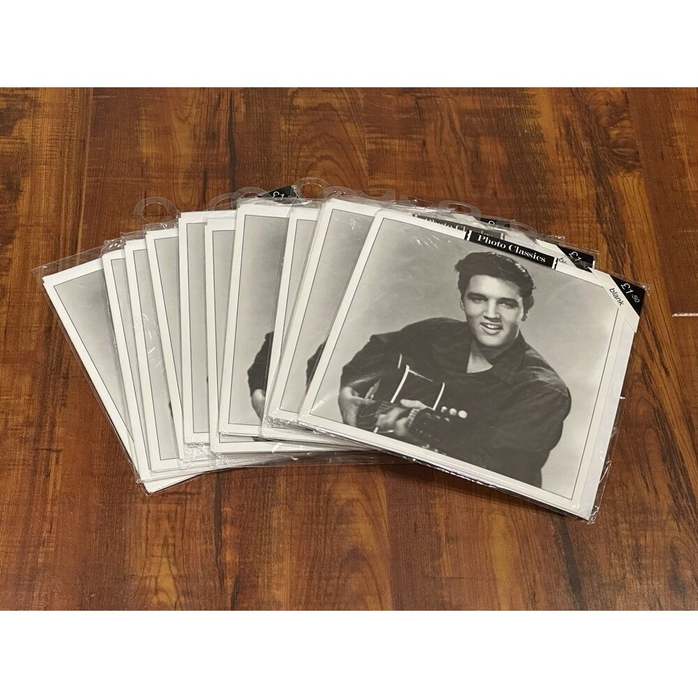 Lot of (11) Vintage Elvis Presley 6x6” Marks & Spencer Blank Greeting Cards